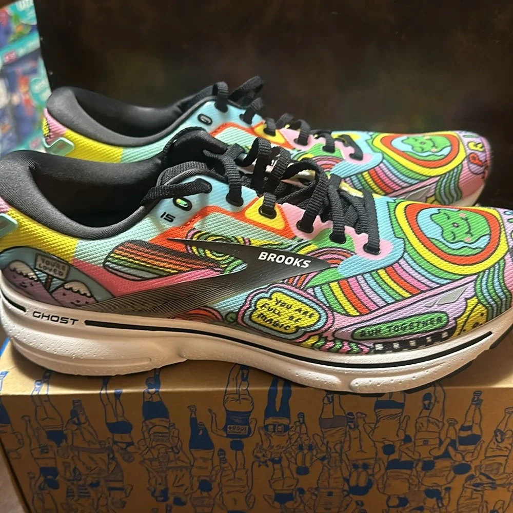 Brooks Run Proud Ghost 15 Running Shoes: NEW IN BOX: SIZE 9.5_3